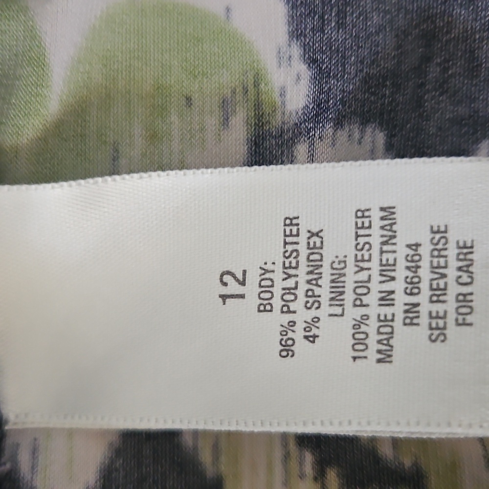 dressbarn Black and Green Maxi Dress - Picture 4 of 4